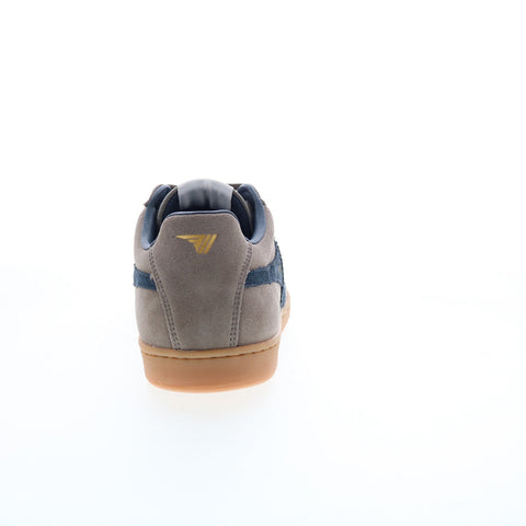 Gola Equipe Suede CMA495 Mens Brown Suede Lace Up Lifestyle Sneakers Shoes