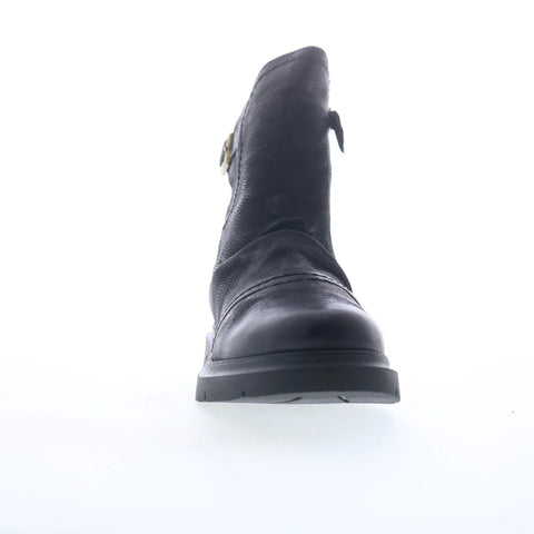 Miz Mooz Tawny Womens Black Leather Zipper Ankle & Booties Boots
