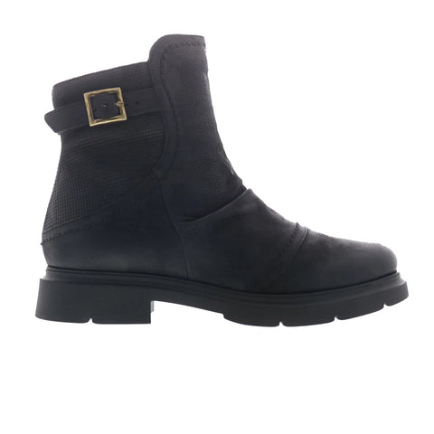 Miz Mooz Tawny Womens Black Leather Zipper Ankle & Booties Boots