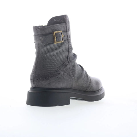 Miz Mooz Tawny Womens Gray Leather Zipper Ankle & Booties Boots