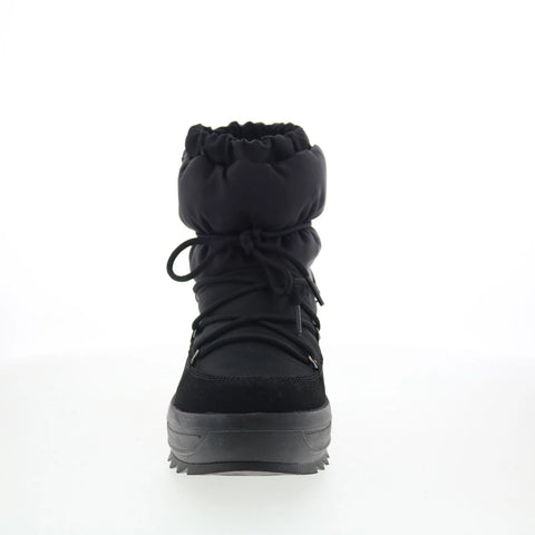 Pajar Taya Iron 79093 Womens Black Canvas Lace Up Casual Dress Boots