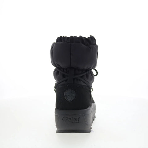 Pajar Taya Iron 79093 Womens Black Canvas Lace Up Casual Dress Boots
