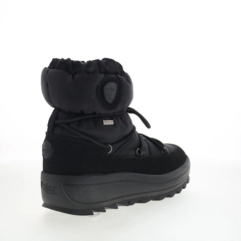 Pajar Taya Iron 79093 Womens Black Canvas Lace Up Casual Dress Boots