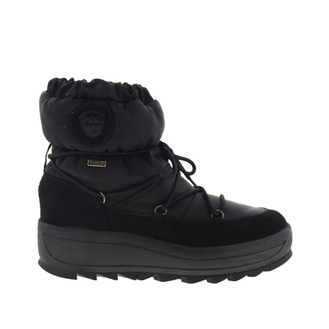Pajar Taya Iron 79093 Womens Black Canvas Lace Up Casual Dress Boots