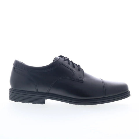 Rockport Taylor Cap Toe CI0822 Mens Black Extra Wide Oxfords Cap Toe Shoes