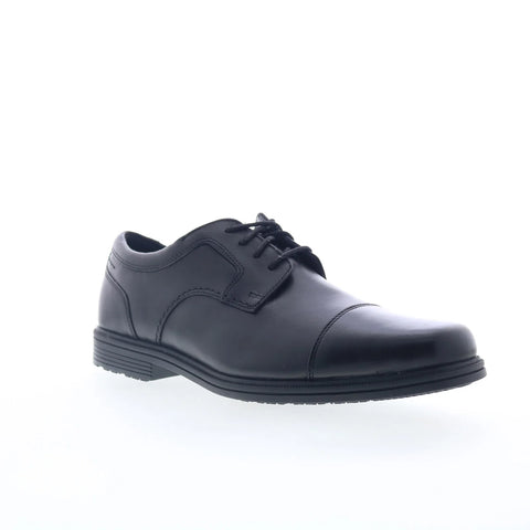 Rockport Taylor Cap Toe CI0822 Mens Black Extra Wide Oxfords Cap Toe Shoes