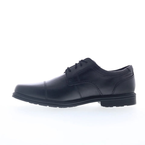 Rockport Taylor Cap Toe CI0822 Mens Black Extra Wide Oxfords Cap Toe Shoes