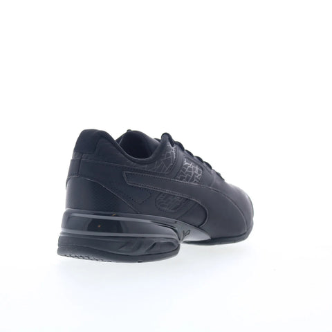 Puma Tazon 6 Fracture FM 18987501 Mens Black Leather Athletic Running Shoes