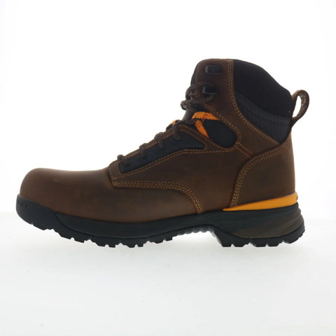 Georgia Boot Alloy Toe Waterproof 6" Work Boot Mens Brown Wide Work Boots