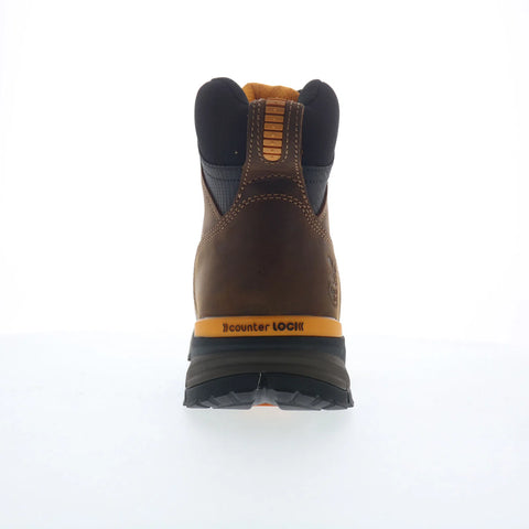 Georgia Boot Alloy Toe Waterproof 6" Work Boot Mens Brown Wide Work Boots