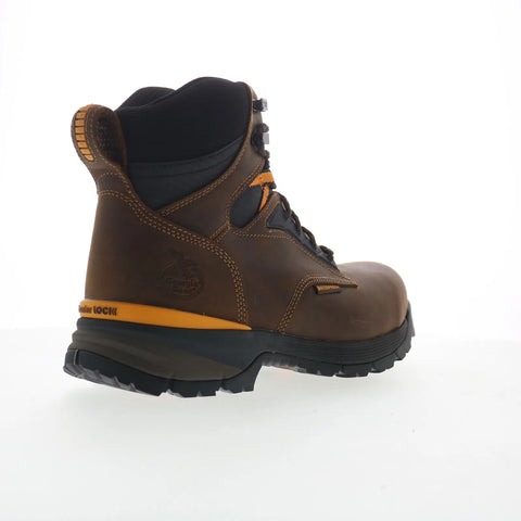 Georgia Boot Alloy Toe Waterproof 6" Work Boot Mens Brown Wide Work Boots