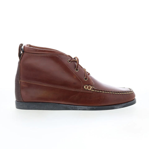 T.B. Phelps TBP10 Mens Brown Leather Lace Up Chukkas Boots