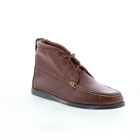 T.B. Phelps TBP10 Mens Brown Leather Lace Up Chukkas Boots