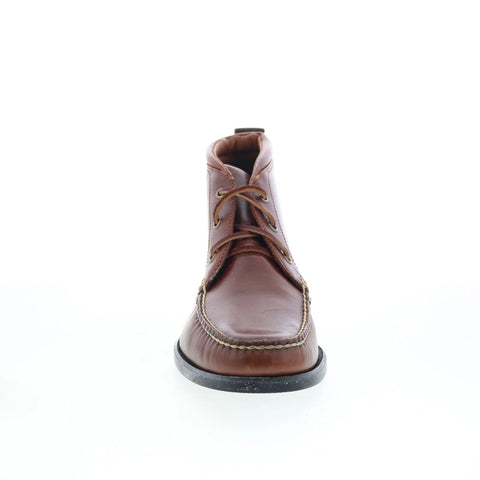 T.B. Phelps TBP10 Mens Brown Leather Lace Up Chukkas Boots
