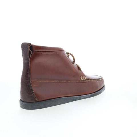 T.B. Phelps TBP10 Mens Brown Leather Lace Up Chukkas Boots