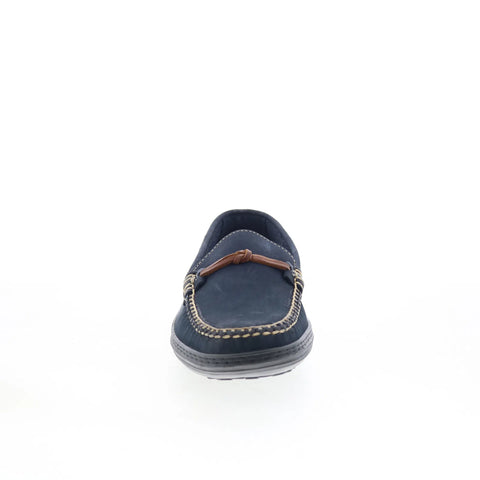 T.B. Phelps TBP11 Mens Blue Leather Slip On Loafers & Slip Ons Casual Shoes 