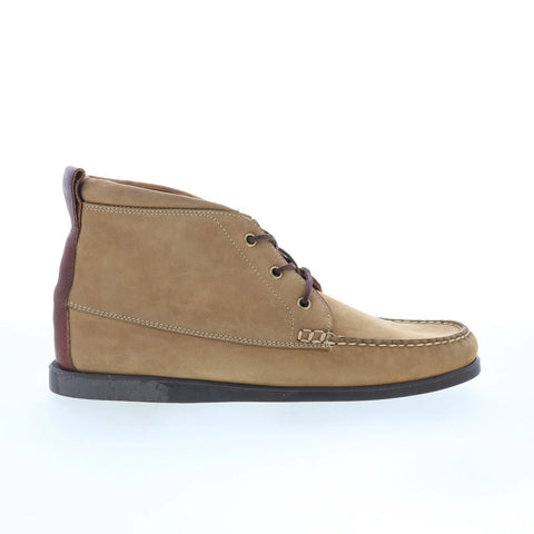 T.B. Phelps TBP12 Mens Beige Leather Lace Up Chukkas Boots
