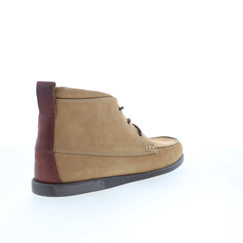 T.B. Phelps TBP12 Mens Beige Leather Lace Up Chukkas Boots