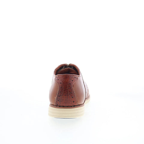 T.B. Phelps TBP17 Mens Brown Leather Lace Up Oxfords & Lace Ups Casual Shoes 