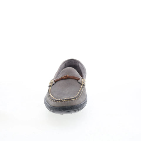 T.B. Phelps TBP20 Mens Gray Nubuck Slip On Loafers & Slip Ons Casual Shoes 