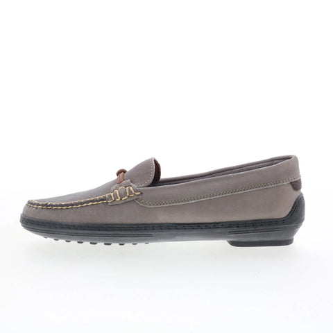 T.B. Phelps TBP20 Mens Gray Nubuck Slip On Loafers & Slip Ons Casual Shoes 