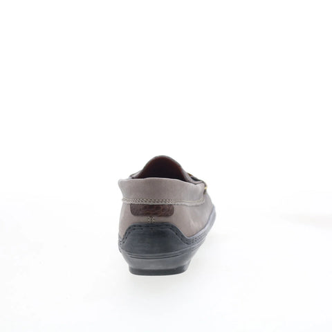 T.B. Phelps TBP20 Mens Gray Nubuck Slip On Loafers & Slip Ons Casual Shoes 