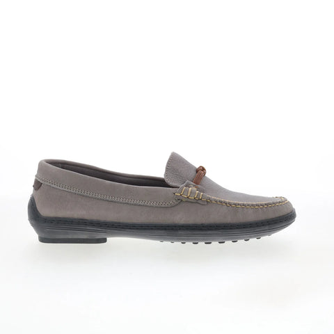 T.B. Phelps TBP21 Mens Gray Nubuck Slip On Loafers & Slip Ons Casual Shoes 