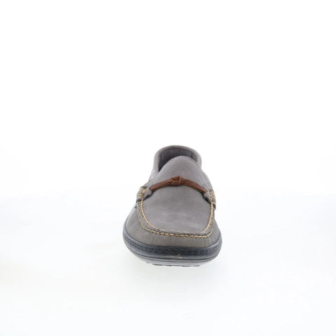 T.B. Phelps TBP21 Mens Gray Nubuck Slip On Loafers & Slip Ons Casual Shoes 