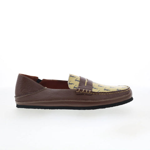 T.B. Phelps TBP22 Mens Brown Nubuck Slip On Loafers & Slip Ons Penny S ...