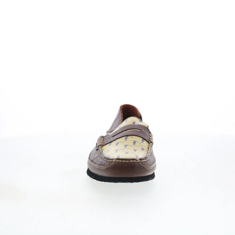 T.B. Phelps TBP22 Mens Brown Nubuck Slip On Loafers & Slip Ons Penny Shoes 