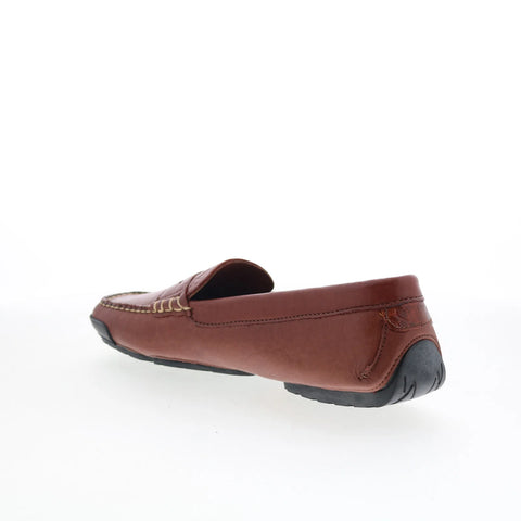 T.B. Phelps TBP23 Mens Brown Nubuck Slip On Loafers & Slip Ons Penny Shoes 