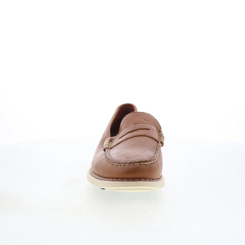 T.B. Phelps TBP26 Mens Brown Nubuck Slip On Loafers & Slip Ons Penny Shoes 