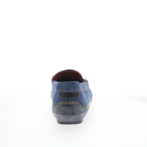 T.B. Phelps TBP27 Mens Blue Suede Slip On Loafers & Slip Ons Casual Shoes 
