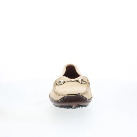 T.B. Phelps TBP28 Mens Beige Leather Slip On Loafers & Slip Ons Casual Shoes 
