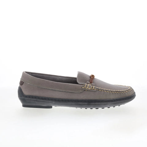 T.B. Phelps TBP2 Mens Gray Leather Slip On Loafers & Slip Ons Casual Shoes 