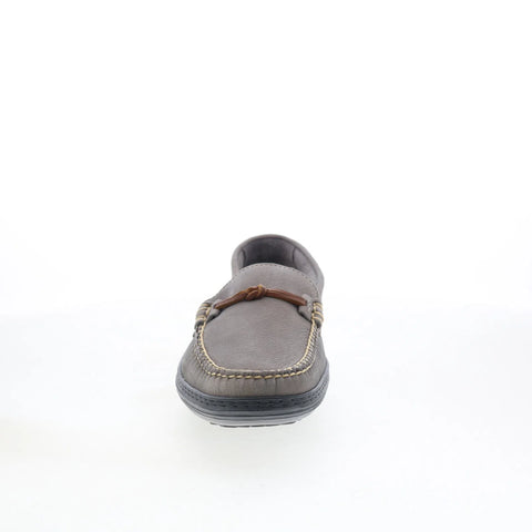 T.B. Phelps TBP2 Mens Gray Leather Slip On Loafers & Slip Ons Casual Shoes 