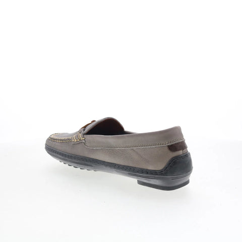 T.B. Phelps TBP2 Mens Gray Leather Slip On Loafers & Slip Ons Casual Shoes 