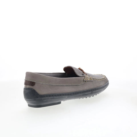 T.B. Phelps TBP2 Mens Gray Leather Slip On Loafers & Slip Ons Casual Shoes 