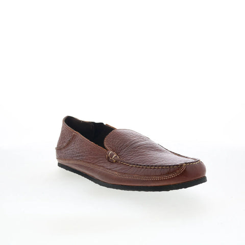 T.B. Phelps TBP31 Mens Brown Leather Slip On Loafers & Slip Ons Casual Shoes 