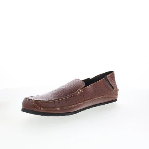 T.B. Phelps TBP31 Mens Brown Leather Slip On Loafers & Slip Ons Casual Shoes 
