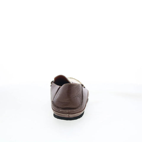 T.B. Phelps TBP38 Mens Brown Leather Slip On Loafers & Slip Ons Penny Shoes 