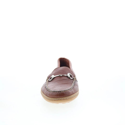 T.B. Phelps TBP39 Mens Brown Leather Slip On Loafers & Slip Ons Casual Shoes 