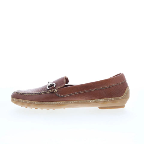 T.B. Phelps TBP39 Mens Brown Leather Slip On Loafers & Slip Ons Casual Shoes 