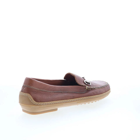 T.B. Phelps TBP39 Mens Brown Leather Slip On Loafers & Slip Ons Casual Shoes 