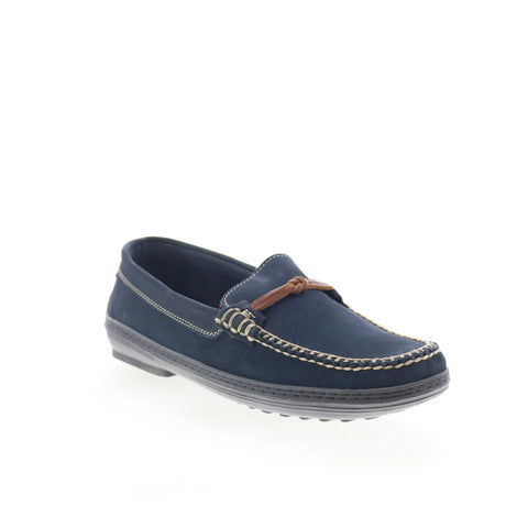 T.B. Phelps TBP3 Mens Blue Leather Slip On Loafers & Slip Ons Casual Shoes 