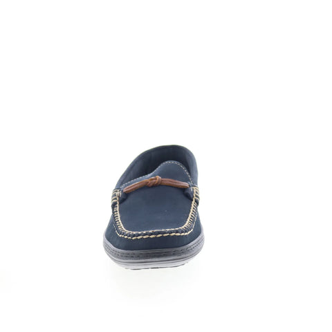 T.B. Phelps TBP3 Mens Blue Leather Slip On Loafers & Slip Ons Casual Shoes 