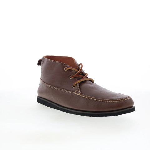 T.B. Phelps TBP40 Mens Brown Leather Lace Up Chukkas Boots