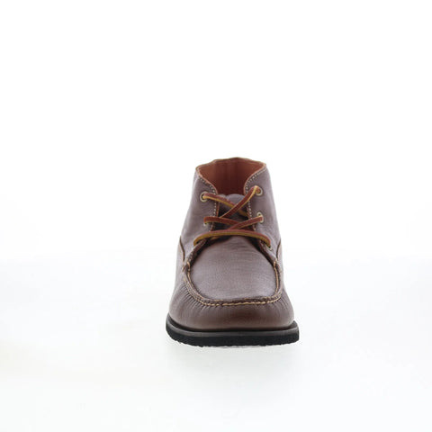 T.B. Phelps TBP40 Mens Brown Leather Lace Up Chukkas Boots
