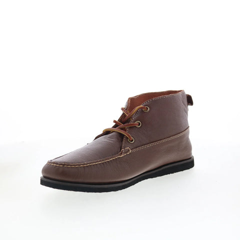 T.B. Phelps TBP40 Mens Brown Leather Lace Up Chukkas Boots