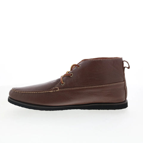 T.B. Phelps TBP40 Mens Brown Leather Lace Up Chukkas Boots